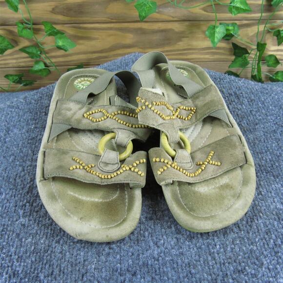 Earth Women's Nile Gladiator‎ Brown Leather Sz 8.5 Wide Used 2025 - Picture 2 of 6